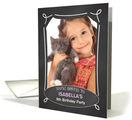 Custom Personalized Photo Birthday Party Invitation... (1354434)