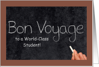 Bon Voyage to Student card