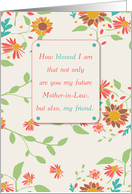 Mother in Law Day Religious with Sunflowers card