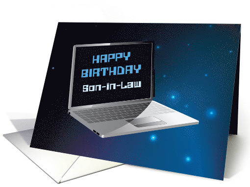 Son in Law Birthday Computer card (1362662)