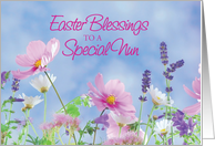 Easter Blessings To Nun Wildflowers card