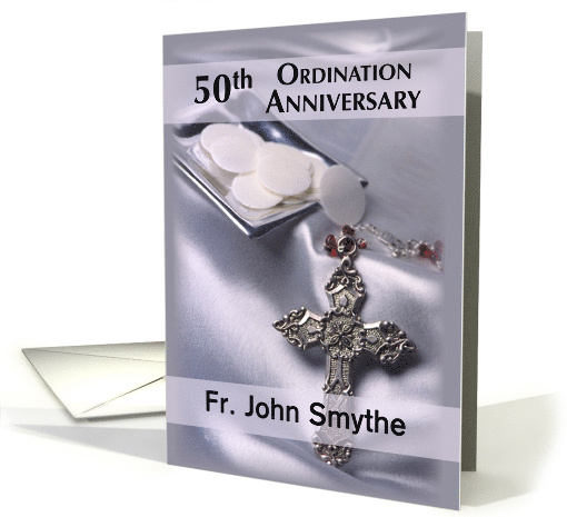 50th Ordination Anniversary Invitation Custom Name... (1367318)