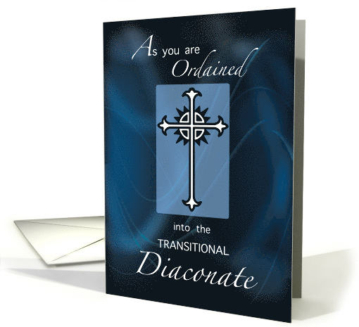 Ordination to Transitional Diaconate Cross on Blue... (1367748)