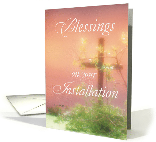 Installation Blessings Congratulations Welcome Baptist Minister card