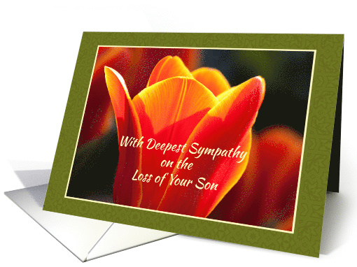 Loss of Son Sympathy Religious Light of Christ Sunset card (1383188)