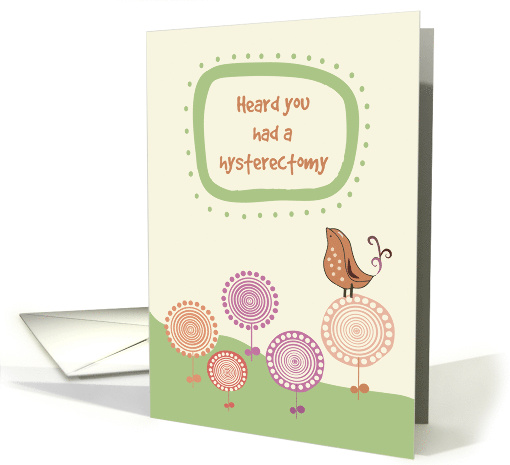 Feel Better After Your Hysterectomy Cute Bird on... (1384476)