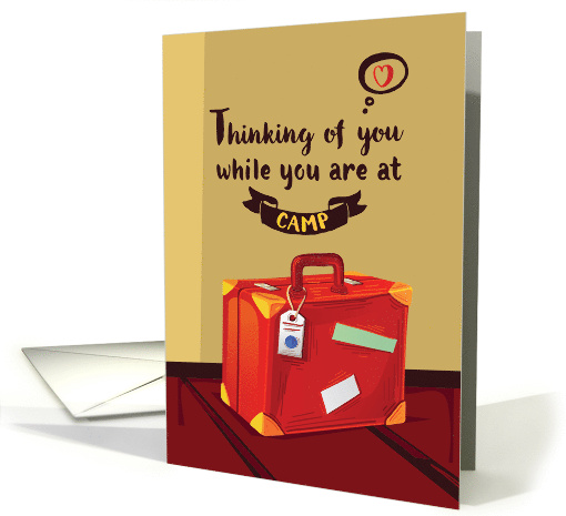 Thinking of You at Camp Suitcase Filled With Memories card (1387418)