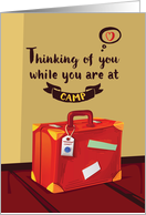 Thinking of You at Camp Suitcase Filled With Memories card