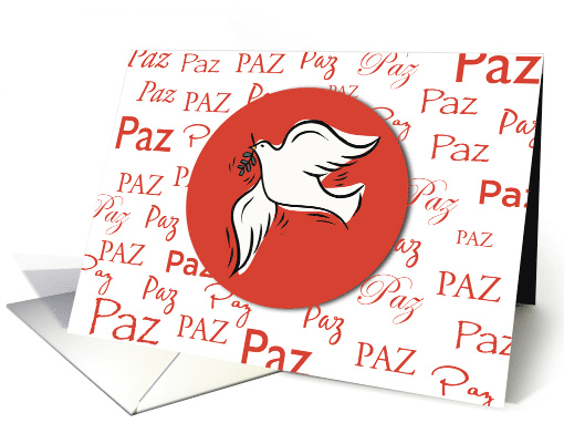 Peace Dove Christmas Spanish Navidad card (1389532)