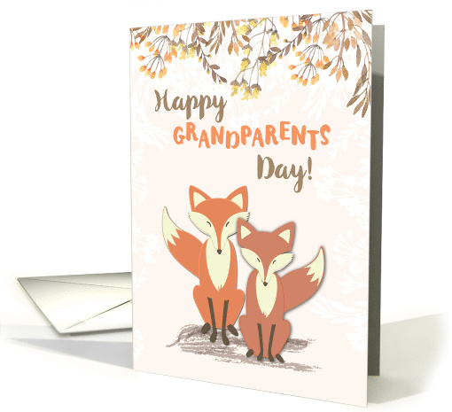 Grandparents Day Foxes card (1395300)