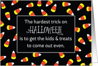 Halloween Candy Corn Humor card