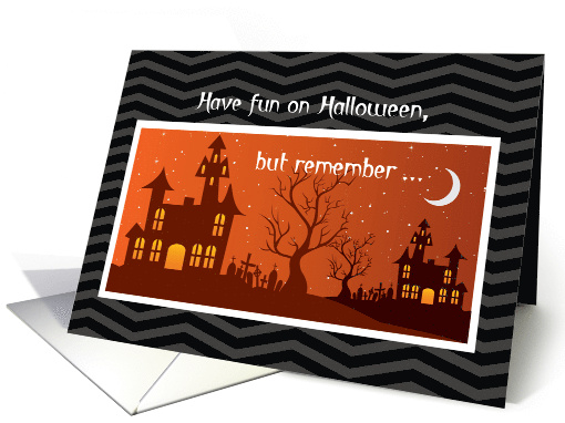 Halloween Haunted House Teen Tween Funny card (1398212)
