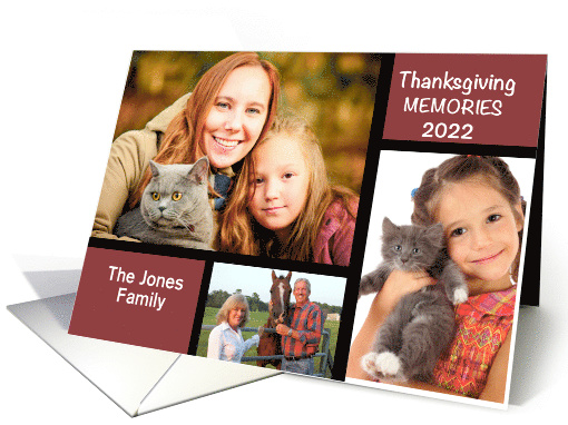 Thanksgiving Photo Memories Customizable card (1398742)