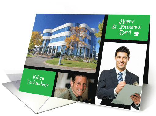 Business St Patricks Day Photo Custom Name card (1399590)