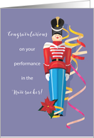 Nutcracker Dance Ballet Performance Congratulations card