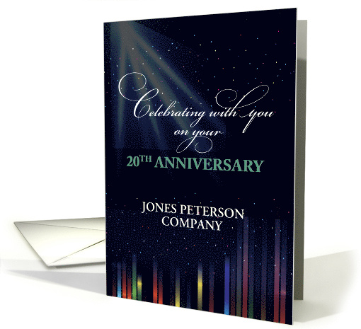 20th Employee Anniversary Sky Customize Black... (1418396)