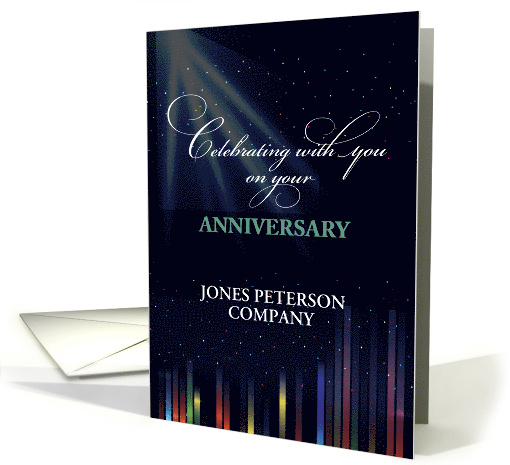 Employee Anniversary Sky Customizable Black Congratulate... (1418574)