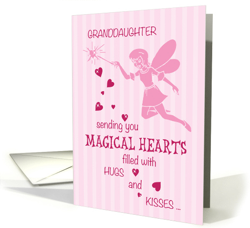 Granddaughter Magical Fairy Pink Valentines Day card (1421744)