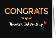 Theater Internship...