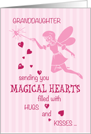 Granddaughter Gotcha Day Adoption Magical Fairy Pink card