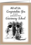 Congratulations from Group on Veterinary School Graduation All of Us card