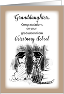 Congratulations to Granddaughter on Veterinary School Graduation Pets card