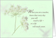 Teacher Appreciation Day Wildflowers Thank You card