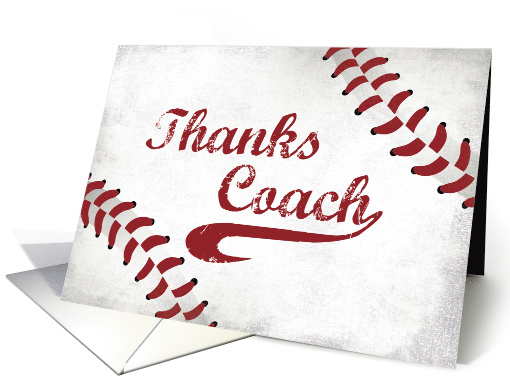 Thanks Baseball Coach Large Grunge Baseball card (1434862)