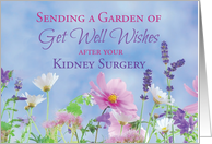 Get Well After Kidney Surgery Garden Flowers card