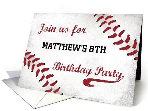 Baseball Themed Birthday Party Invitation card (1436500)