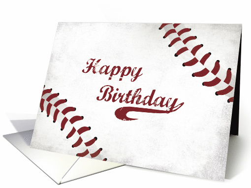 Birthday Large Grunge Baseball General card (1437984)