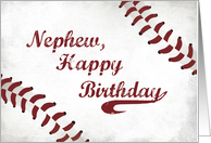 Nephew Birthday Large Grunge Baseball Sport card