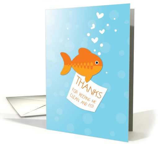 Thanks For Feeding Fish card (1438198)