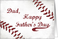 Dad Fathers Day Large Grunge Baseball Sport card