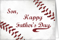 Son Fathers Day Large Grunge Baseball Sport card