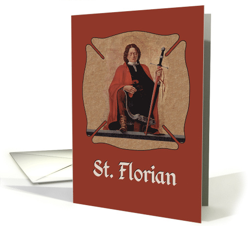 St Florian Protect Us Catholic Saint card (1449622)