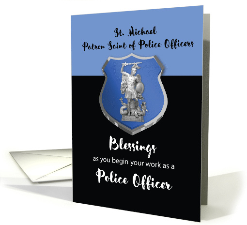 St Michael Blessings to New Police Officer card (1449638)