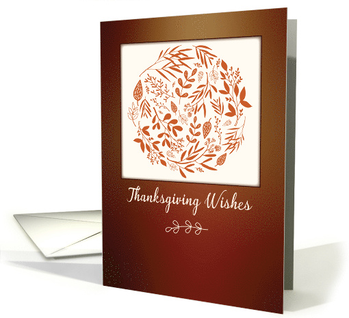 Thanksgiving Business Wreath Leaves card (1452990)