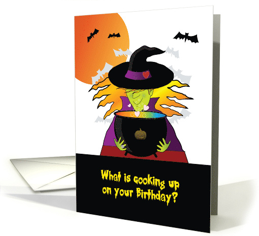 Birthday Near Halloween Witches Brew card (1455076)