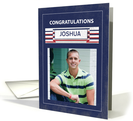 Customizable Photo Name Law Enforcement Police Graduate card (1458540)
