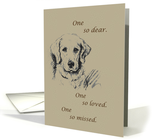 Dog Sympathy So Missed card (146774)