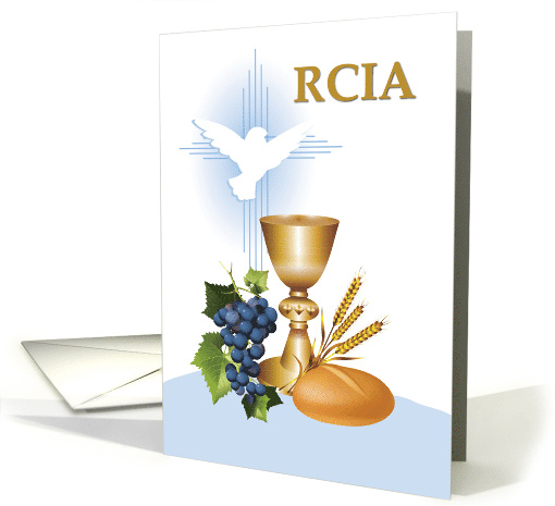 RCIA Congratulations Catholic Sacrament Symbols card (1468344)