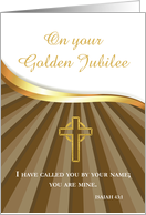 Golden Jubilee of Religious Life 50 Year Anniversary Nun Tan Brown card