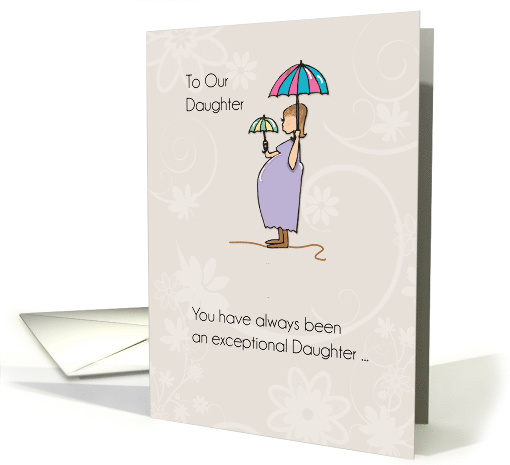 Daughter Mothers Day Pregnant Mom card (1478370)