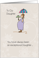 Daughter Mothers Day Pregnant Mom card