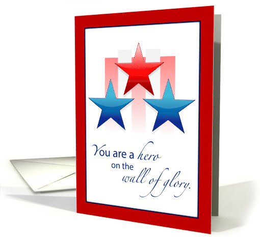 Thank You Military Service Patriotic Wall of Glory card (1481752)