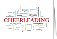 Cheerleader Birthday with Words card