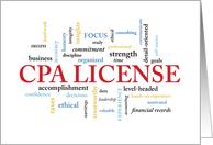 CPA License Congratulations in Words card