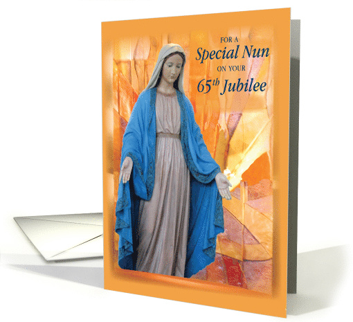 65th Anniversary Jubilee for Catholic Nun Mary card (1502334)