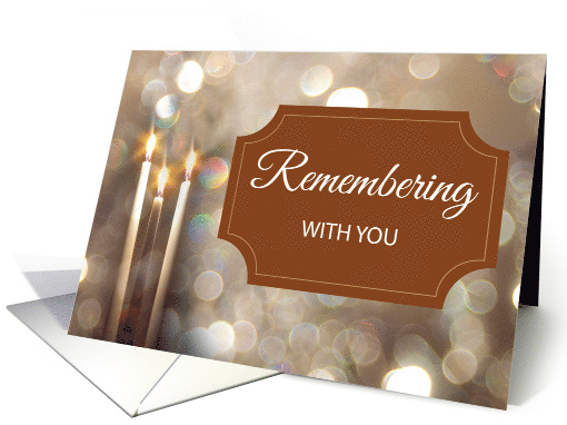 Thanksgiving In Remembrance Candles card (1502544)